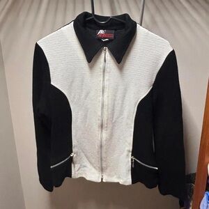 Max Edition Black and Cream Blazer